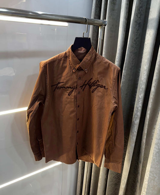 Tommy Hilfiger Brown Premium Classic Shirt