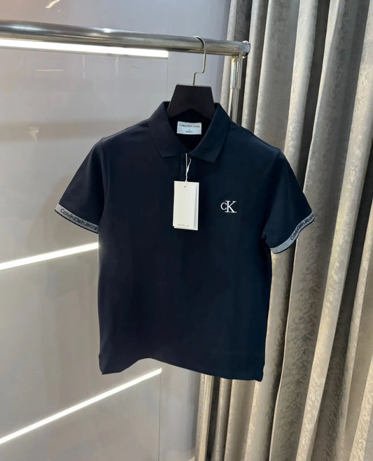 Calvin Klein Navy Premium Polo T-Shirt