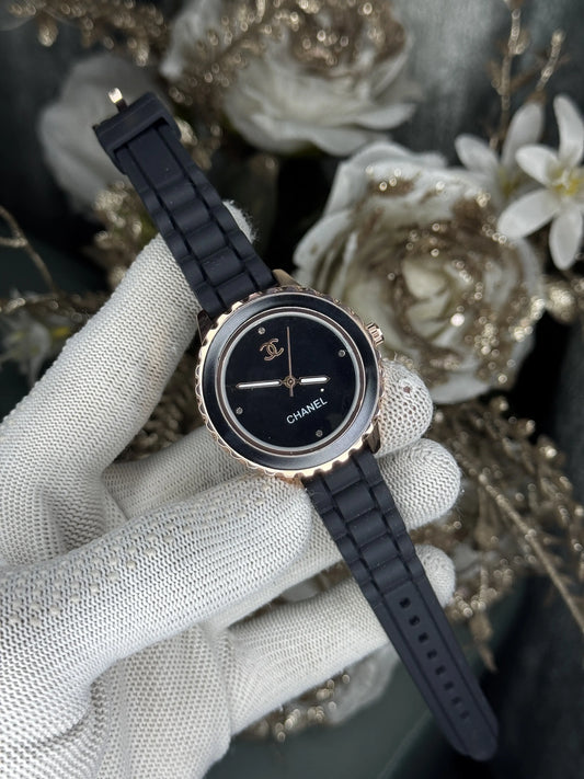 Chane l Paris Copper Black Premium Ladies Watch