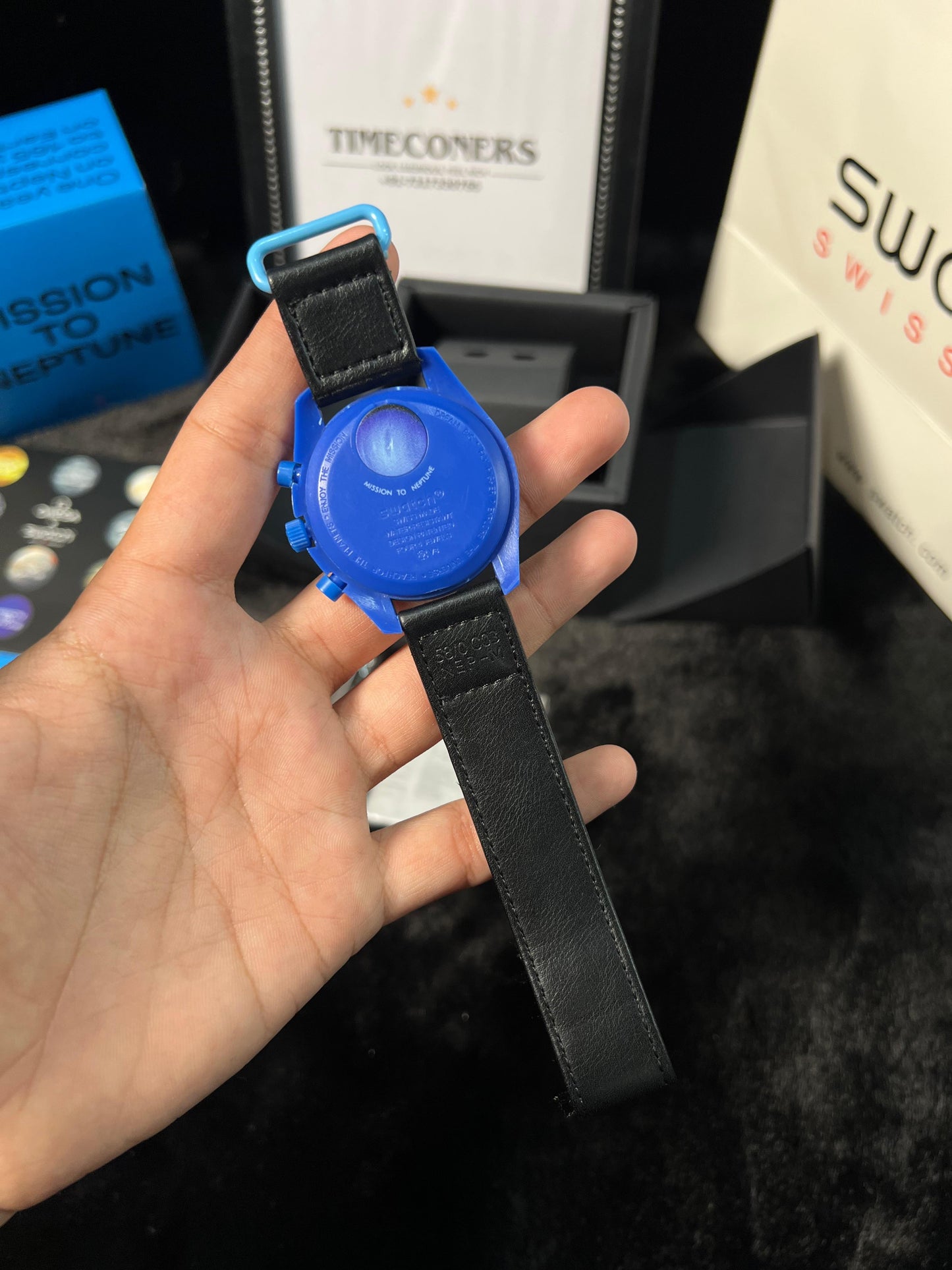 Swatch X Omega Bioceramic Moonswatch Mission To Neptune With Kit