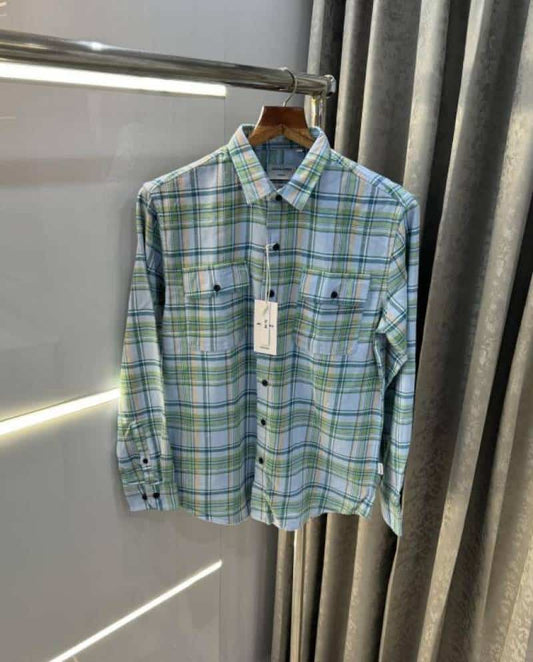 Jack&Jones Sky Green Checks Premium Classic Shirt