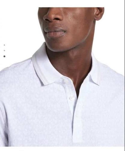 Michael  Kors White Monogr...aM Premium Polo T-Shirt