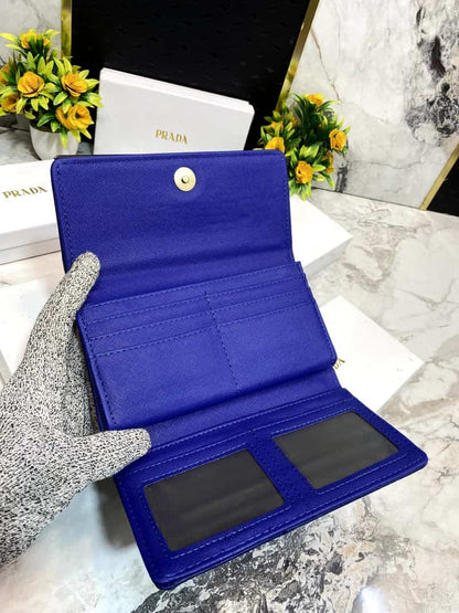 PRAD_A 3 Fold double compartment Clutch wallet 627