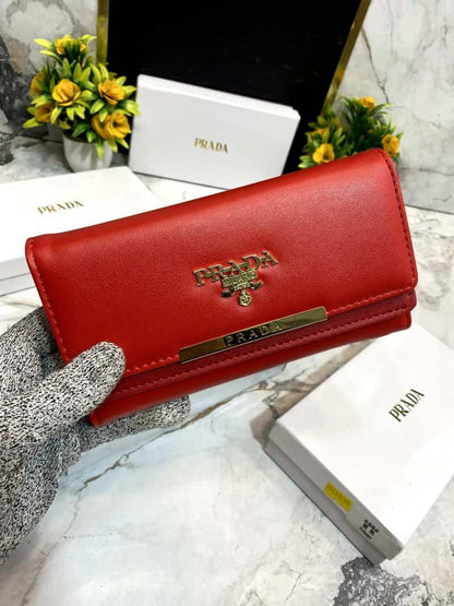 PRAD_A 3 Fold double compartment Clutch wallet 628