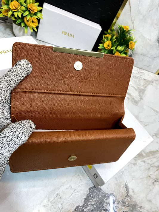 PRAD_A 3 Fold double compartment Clutch wallet 630