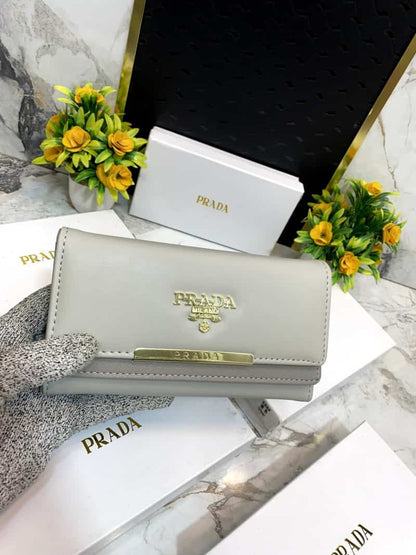 PRAD_A 3 Fold double compartment Clutch wallet 632
