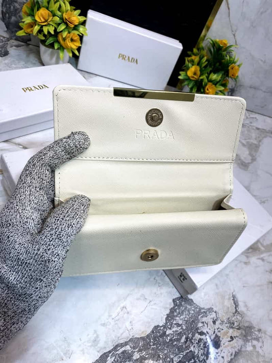 PRAD_A 3 Fold double compartment Clutch wallet 633