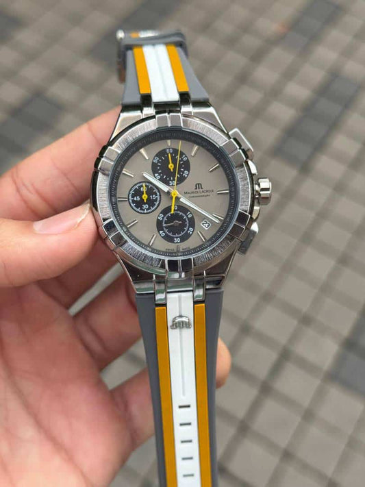 MAURICE LACROIX leather allw