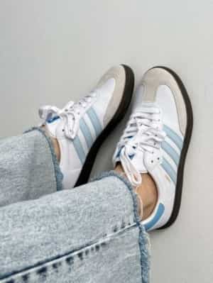 Adidas Samba Leather SKY BLUE WOMEN