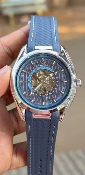 OMEGA LEATHER BELT AUTO