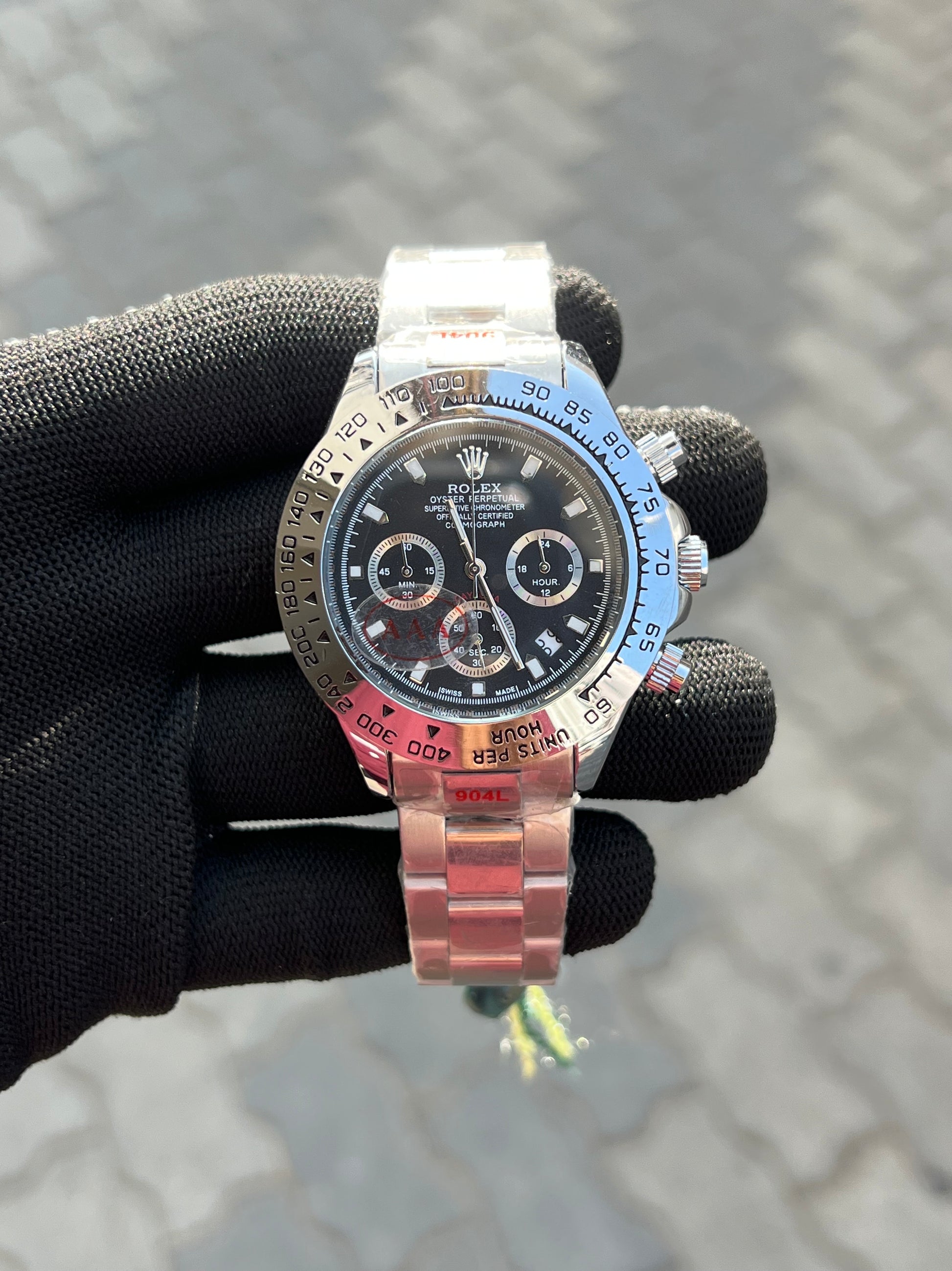 Rolex Oyster Perpetual Daytona Silver Black