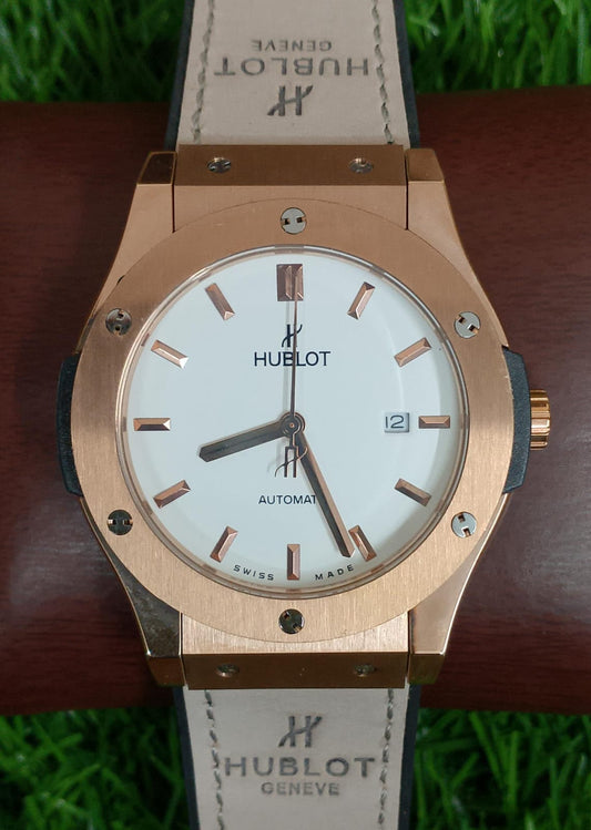 HUBLOT LEATHER BELT AUTO