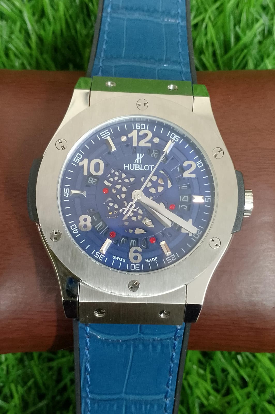 HUBLOT LEATHER BELT AUTO
