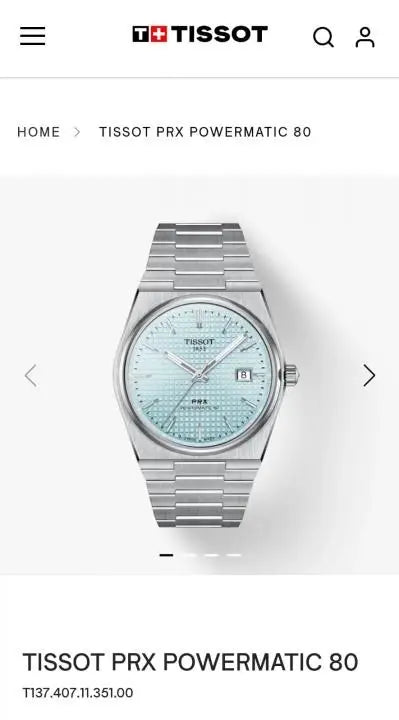 Tissot PrX Automatic sky Blue