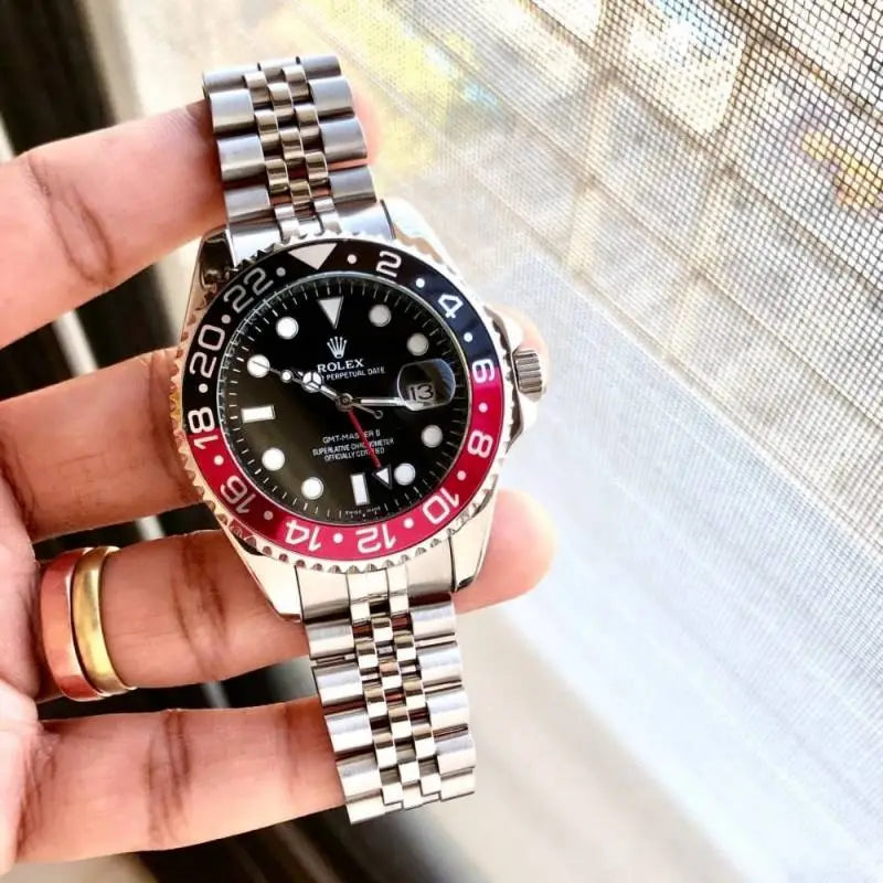 Role_x oyster prepetual GMT MASTER II black red