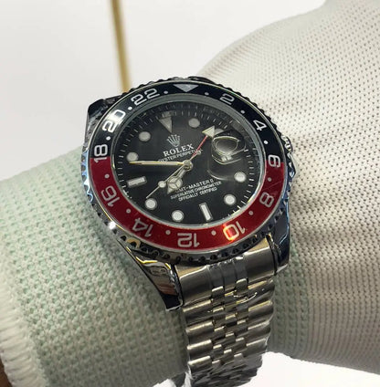Role_x oyster prepetual GMT MASTER II black red