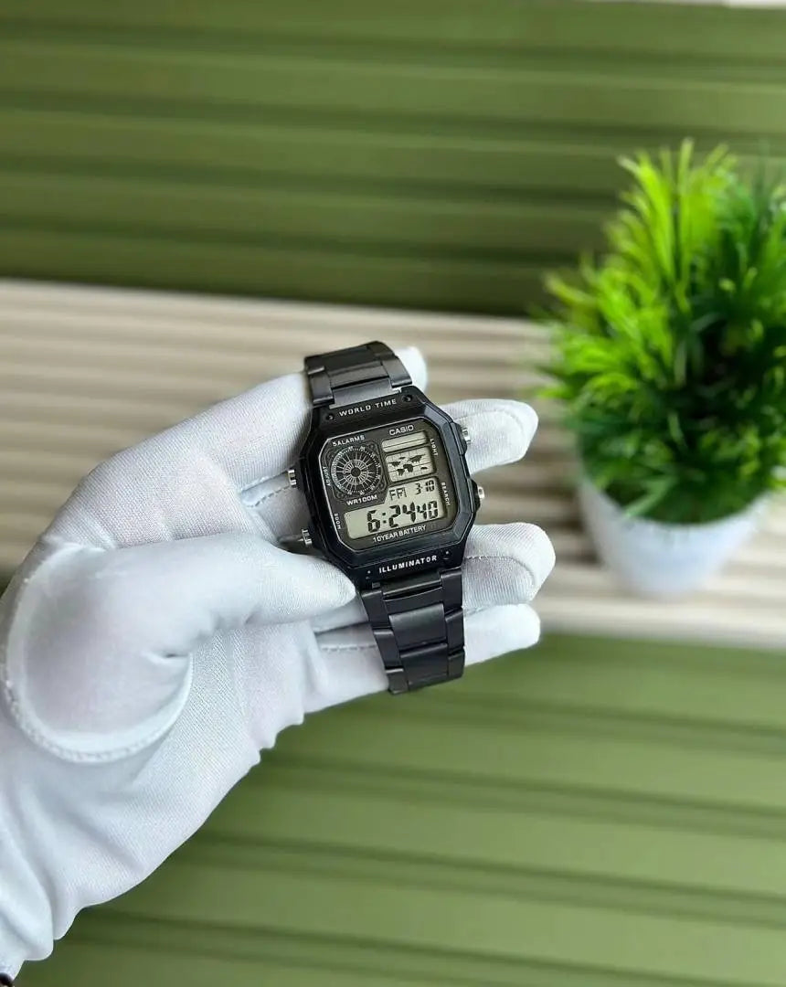 Casio illuminator metal black