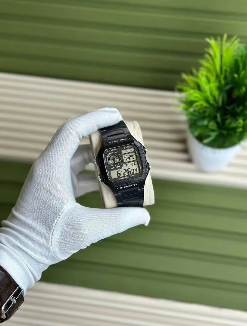 Casio illuminator metal black