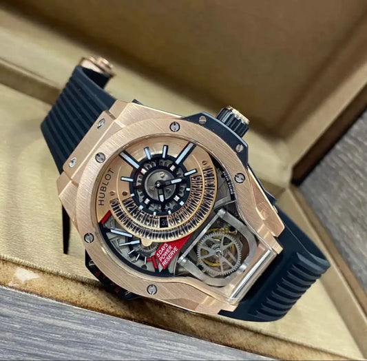 *Hublot MP MP-09 Tourbillon Bi-Axis King Rosegold Black Dial