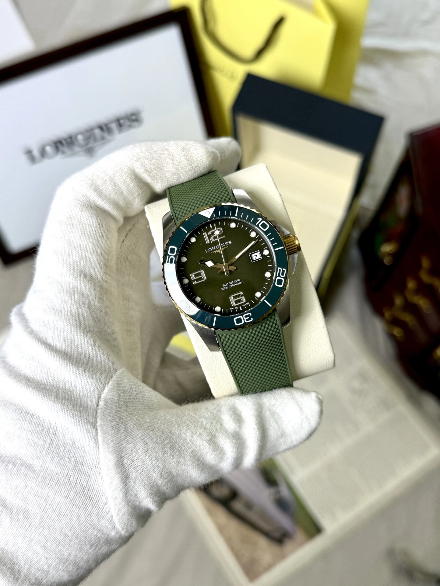 Longines Hydroconquest Olive