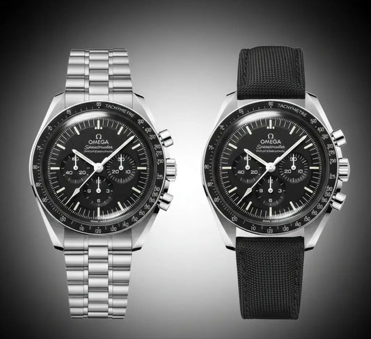 0mega Speedmaster Professional Moonwatch With Dual Strap