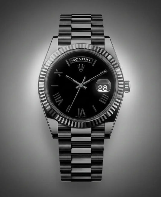 R0lex Day Date 40mm Matte Black