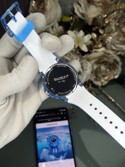 Swatch Blue Fire Premium Quartz Watch