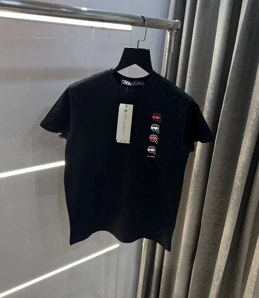 Karl Lagerfeld Black Logo Work Premium T-Shirt