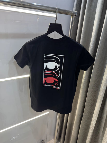 Karl Lagerfeld Black Logo Work Premium T-Shirt