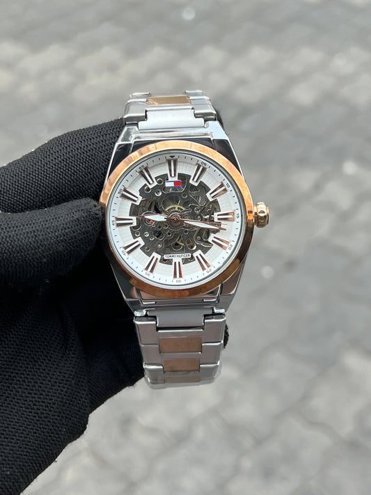 Tomm_y Hilfiger Automatic Two Tone White