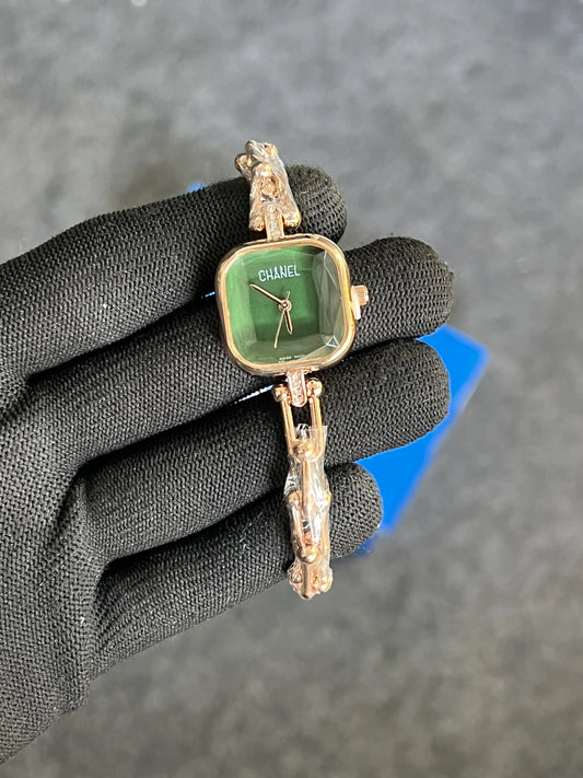 Channe_l Rose Gold Green