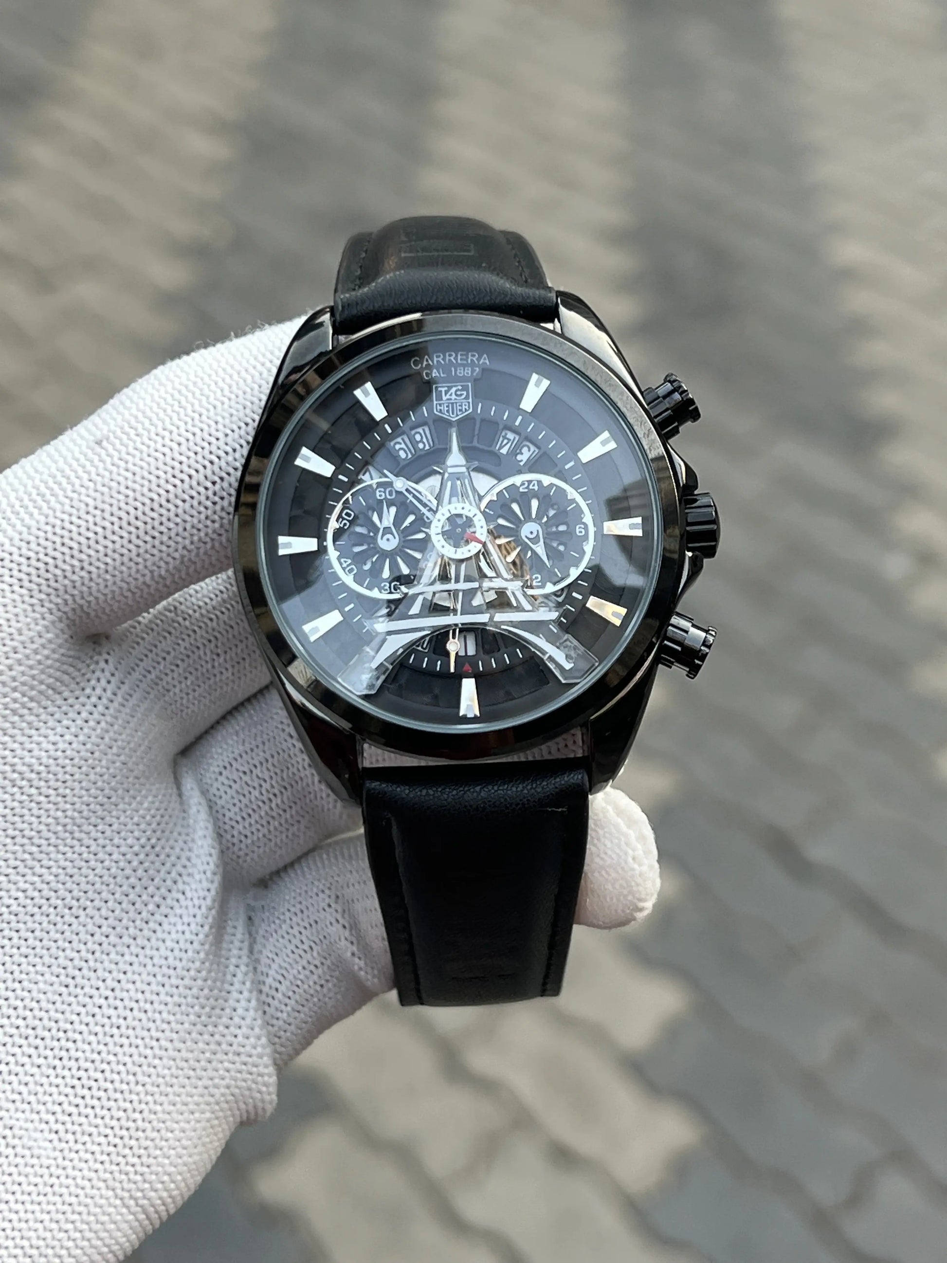 Tag Heuer Eiffel Tower Leather Full Black