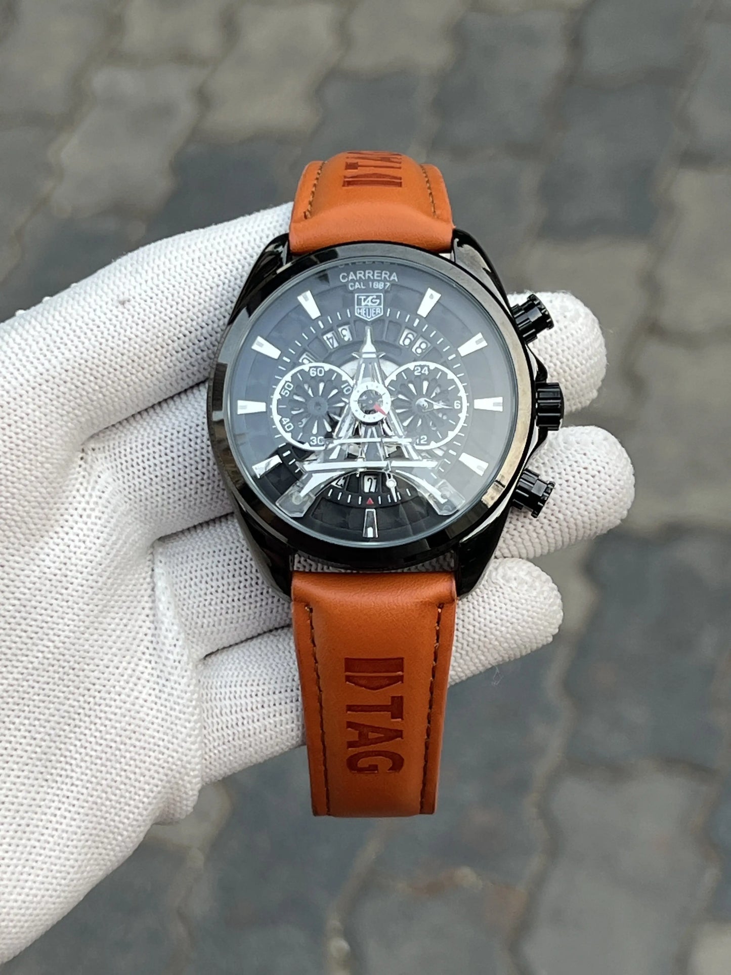 Tag Heuer Eiffel Tower Leather Brown