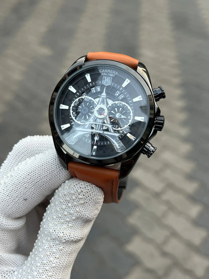 Tag Heuer Eiffel Tower Leather Brown