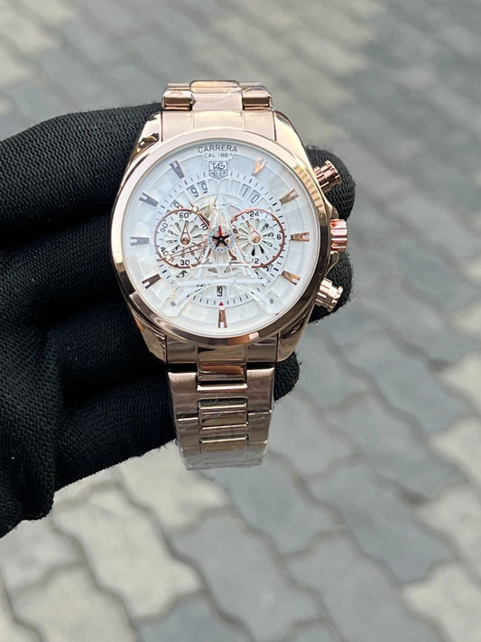 Tag Heuer Eiffel Tower Rose Gold White
