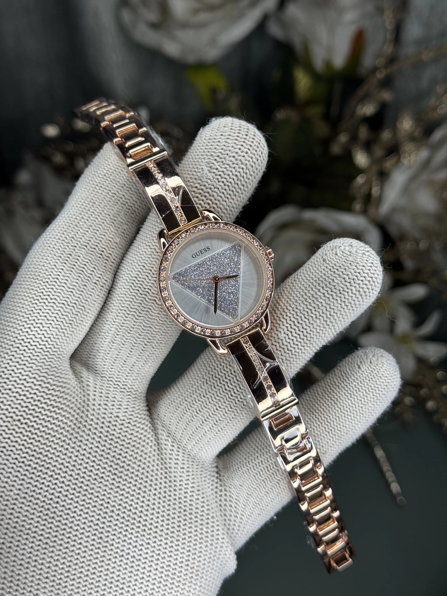 Gues s Tri Bellini Copper White Premium Quartz Watch