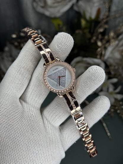 Gues s Tri Bellini Copper White Premium Quartz Watch