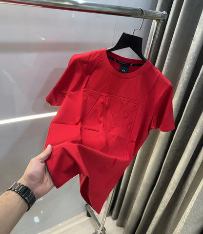 Arman i Exchange Red Embossed Work Premium T-Shirt