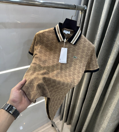 Lacost e Beige Premium Polo T-Shirt