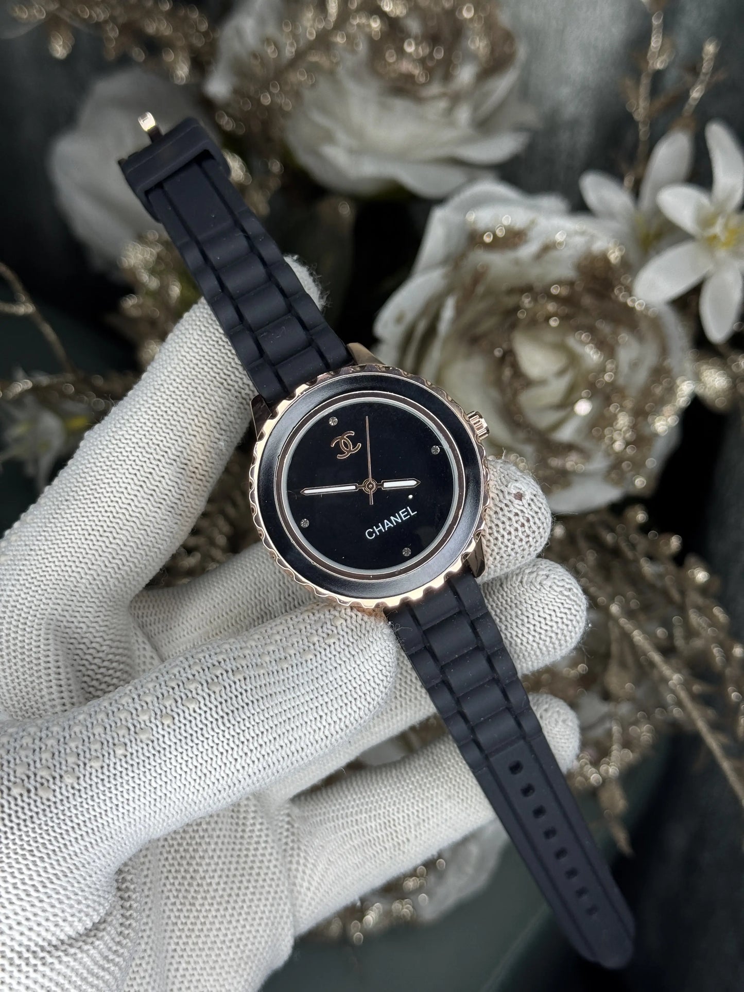 Chane l Paris Copper Black Premium Ladies Watch