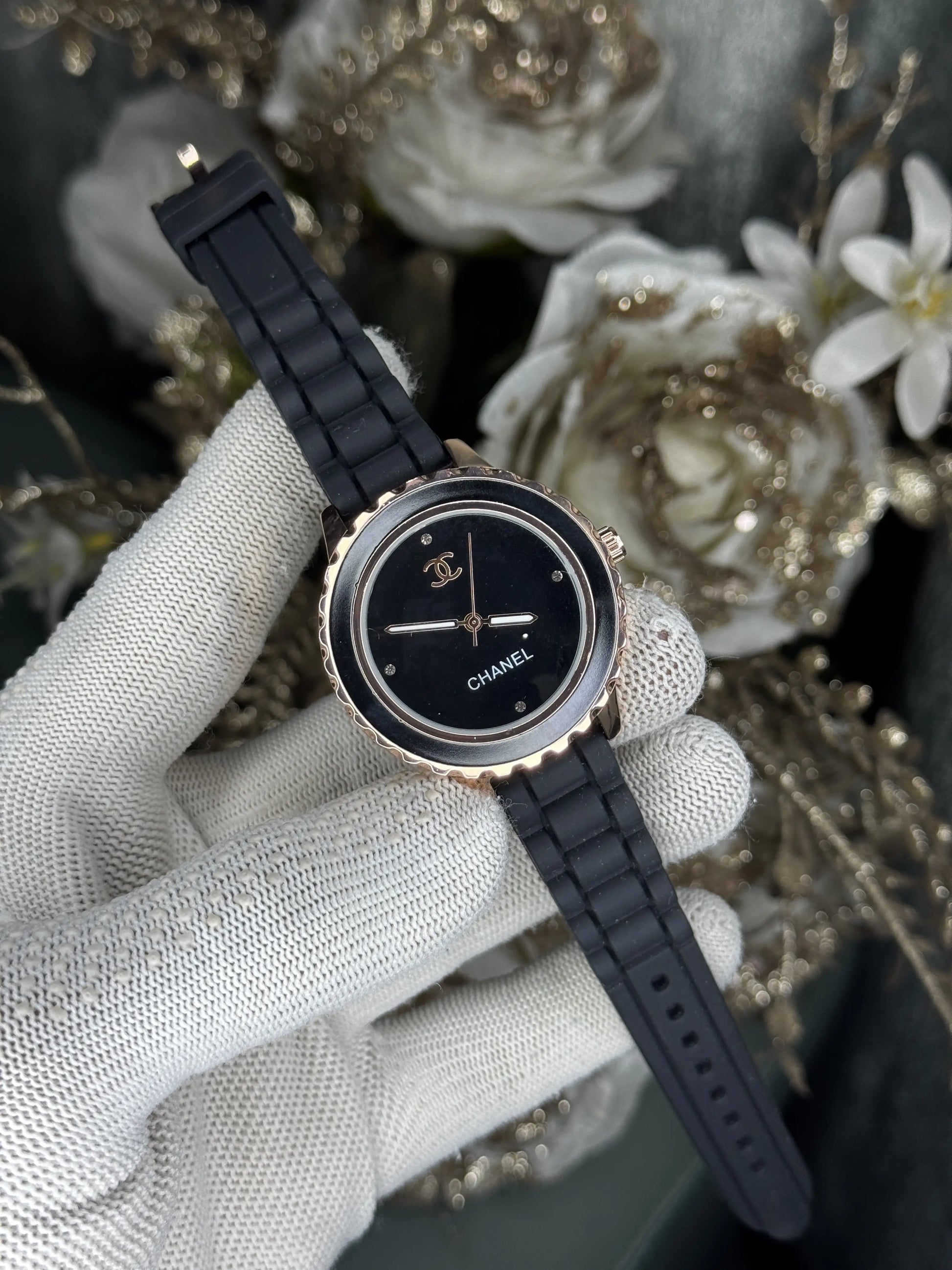 Chane l Paris Copper Black Premium Ladies Watch