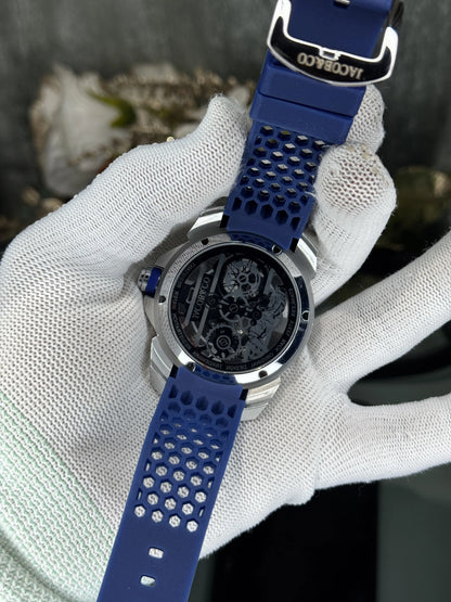 Jacob&Co. Cr7 Silver Blue Quartz Premium Watch