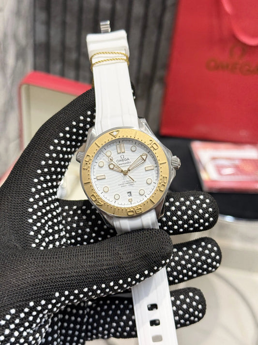Omega Seamaster Diver 300M White Gold