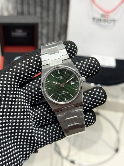 Tissot PRX Automatic Back open Forest Green