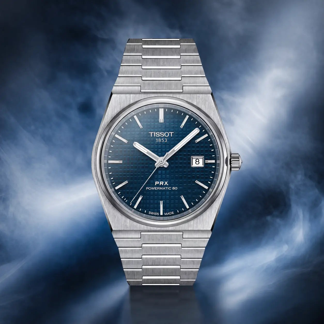 Tissot PRX Automatic Back Open Dark Blue