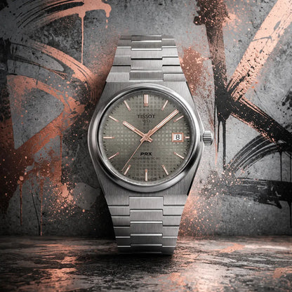 Tissot PRX Automatic Back Open Titanium Gray