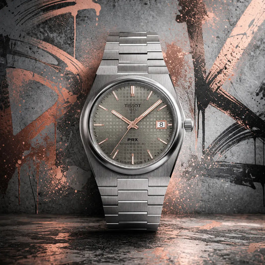 Tissot PRX Automatic Back Open Titanium Gray
