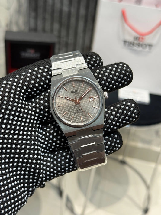 Tissot PRX Automatic Back Open Titanium Gray