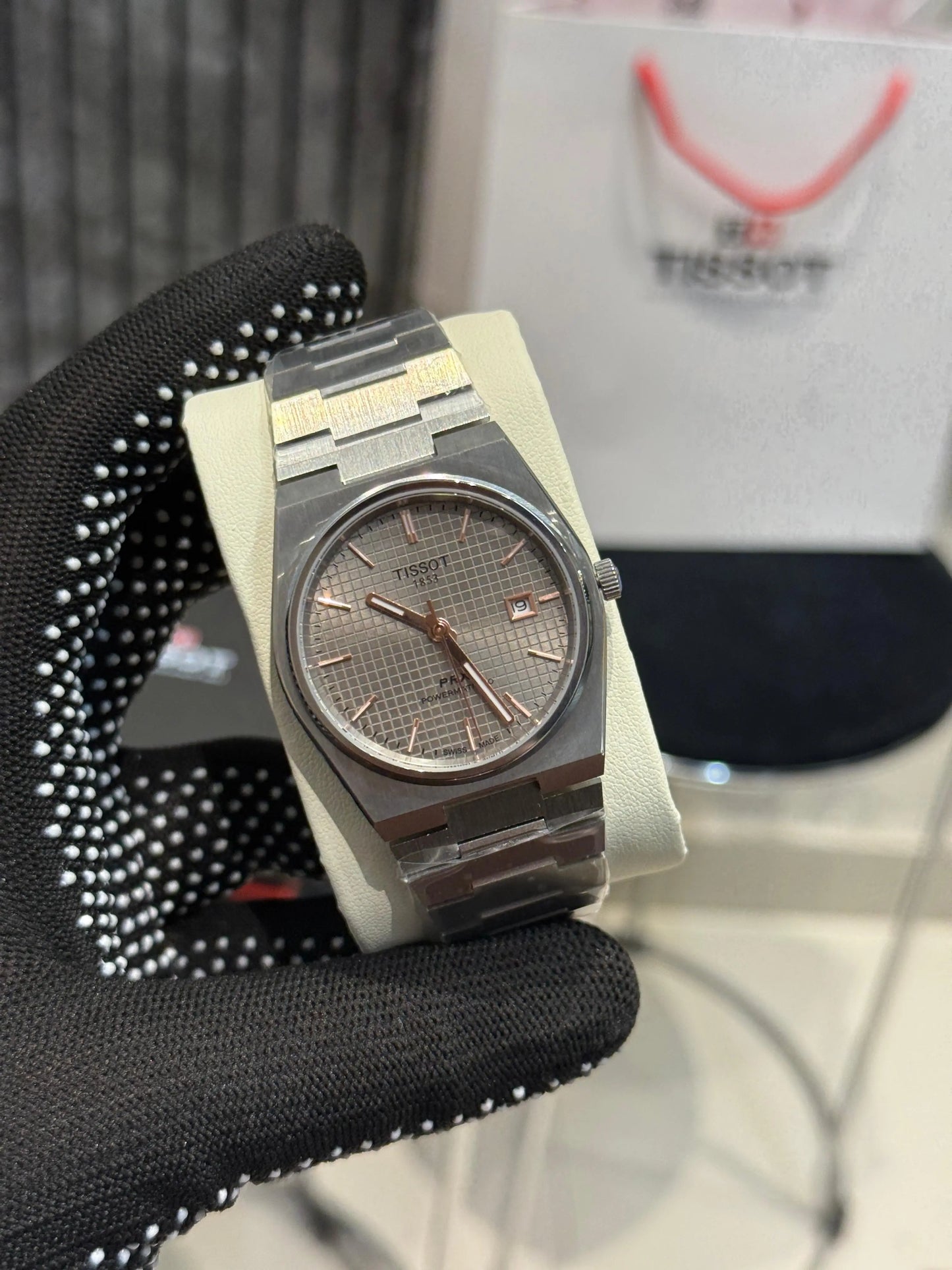 Tissot PRX Automatic Back Open Titanium Gray