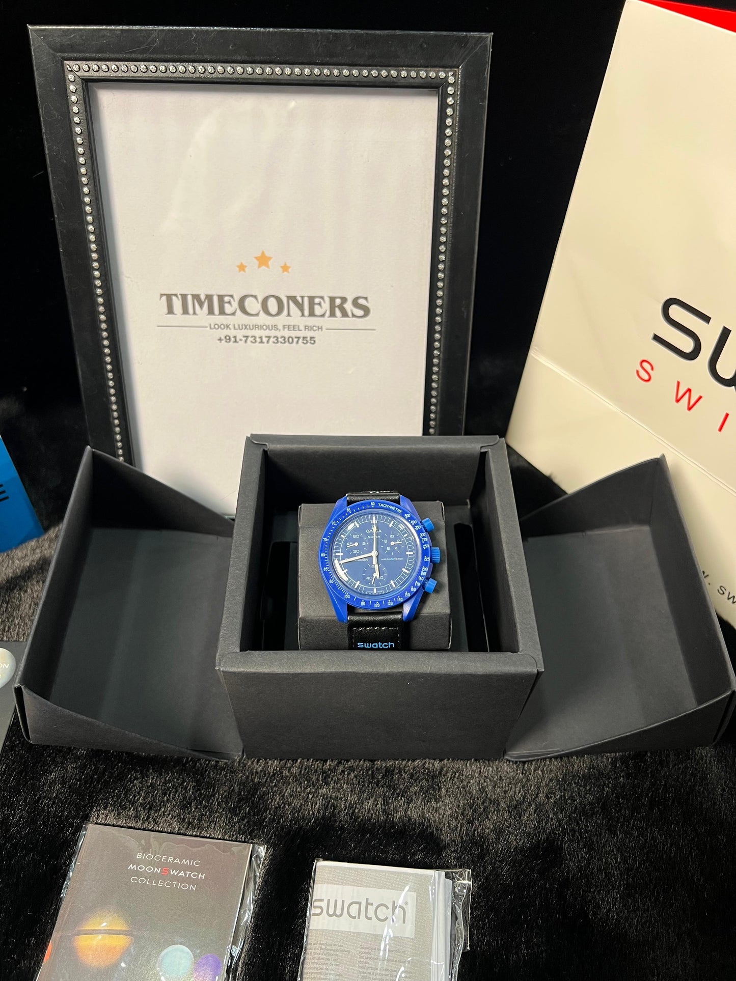 Swatch X Omega Bioceramic Moonswatch Mission To Neptune With Kit
